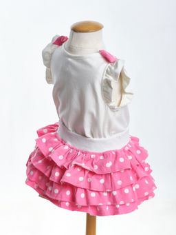 Комплект для девочки с юбкой UD 1677/1678 розовый - Mini maxi фото 2