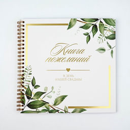 Книга пожеланий на свадьбу, 21×21 см «Все начинается с любви»
