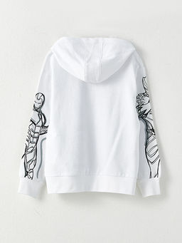 Kap??onlu Avengers Bask?l? Uzun Kollu Erkek ?ocuk Sweatshirt - Waikiki фото 2