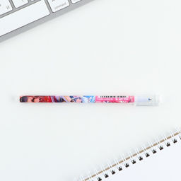 Набор ручка гелевая со стираемыми чернилами + 9шт стержней Аниме, синяя паста, 0,5 мм - Artfox фото 2