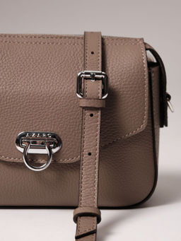 Сумка кожаная через плечо Azaro 3684 тауп