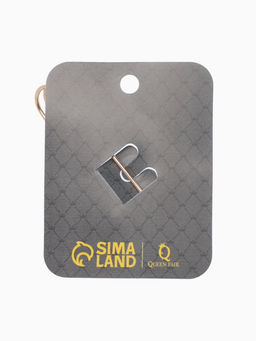 Булавка Зефир 7 см, белая в золоте