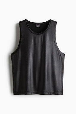 Camiseta de deporte satinada sin mangas Loose Fit - H&m фото 5