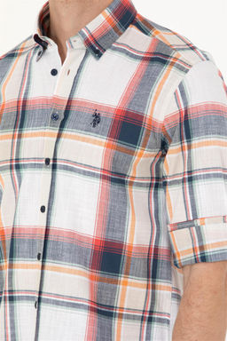 U. S. Polo Assn Мужская темно-синяя рубашка в шотландскую клетку - U.s. polo assn фото 14