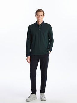 Polo Yaka Uzun Kollu Pike Erkek Ti??rt