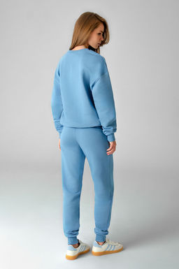 Арт. 2520/3  Костюм с брюками женский 44-52 (5 шт) Цвет:верх-голубой,низ-голубой