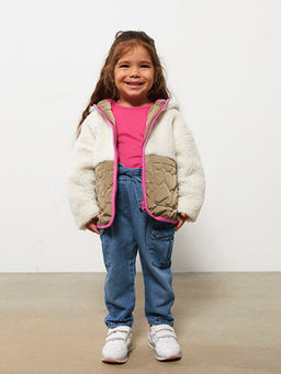 Beli Lastikli Basic K?z Bebek Jean Pantolon