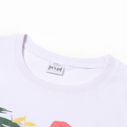 Футболка женская Let&apos;s go, белая, размер 50