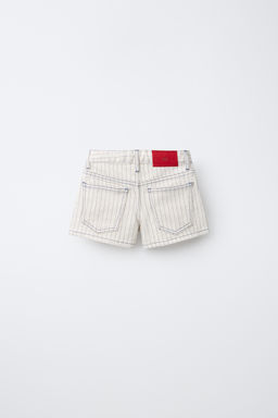 BERMUDA DENIM RAYAS / Beige - Zara фото 3