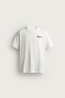CAMISETA REGULAR FIT ESTAMPADOS COMBINADOS / Blanco roto - Zara фото 8