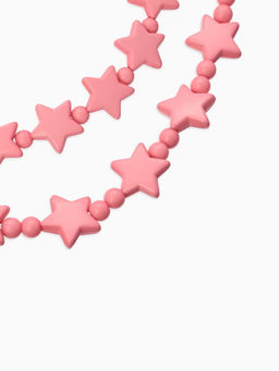 Бусы детские «Выбражулька. Звезды», набор 2 шт. розовые