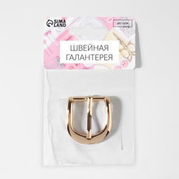 Цена за 5 шт. Пряжка для ремня, 3,5 3,5 см, 25 мм, цвет золотой - Арт узор фото 4