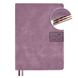 Ежедневник датированный 2026 ESCALADA, #ДУМАЙ КАК МИЛЛИАРДЕР, А6+, 176 л., арт. 70296/ 20 ТИВОЛ ГЛОСС СИРЕНЕВЫЙ