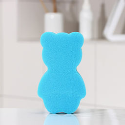 Цена за 4 шт. Губка для тела детская «Мишка», 14,5×9 см, МИКС