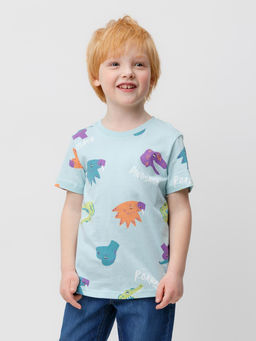 КР 302056/морозный шалфей,мир динозавров фуфайка (футболка) для мал