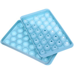 Цена за 5 шт. Форма для льда пластиковая "Шарики" 18*10*2см, цвета микс