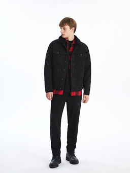 Standart Kal?p Erkek Jean Ceket