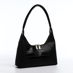 Сумка-багет на молнии, цвет чёрный - Simaland фото 3