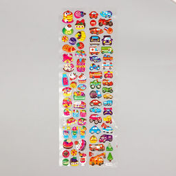 Цена за 2 шт. Наклейка пластик объёмные "Сладкие моменты" с золотой обводкой МИКС 33,5х6 см