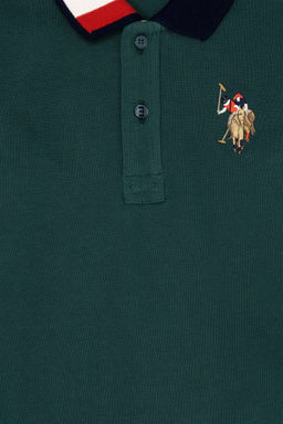 Зеленый базовый свитшот для мальчика Неожиданная скидка в корзине - U.s. polo assn фото 3