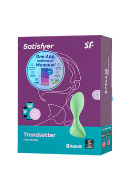 Анальная втулка Satisfyer Trendsetter, зеленая  фото 9