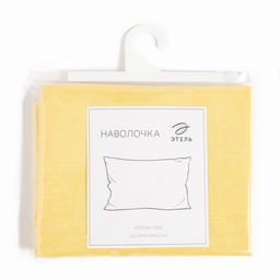 Наволочка Этель 50х70 см, цвет жёлтый, поплин, 125 г/м2  фото 6