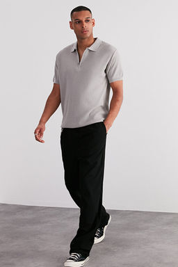 Ta_ Regular Fit Ajurlu Fermuarl_ Triko Polo Yaka T-Shirt TMNSS24PO00001 - Trendyolmilla фото 2