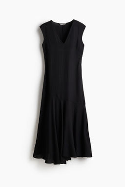 Vestido de sat?n con escote en V