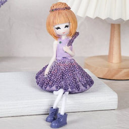 Цена за 2 шт. Фигурка Лаванда висячие ножки 2 штуки набор 22 см / 9639 /уп 48/ - Галеонтрейд фото 5