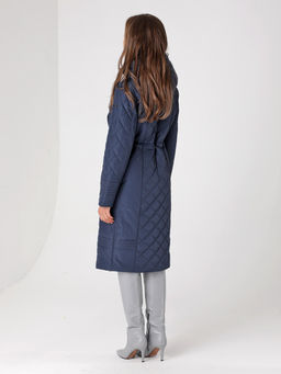 24316 Пальто дем. т.синий - Dizzyway фото 4