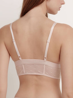 CONTE MESH&DOTS LBE 1883 Бюстье с треугольными чашками cream pink - Conte elegant фото 2