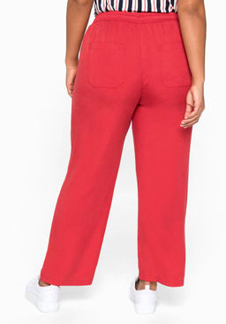 Брюки, красные - Sheego фото 4