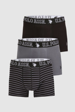 Erkek Siyah 3l_ Boxer Tak_m_