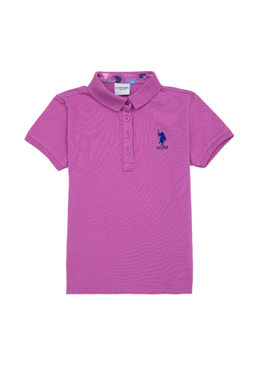 Фиолетовая футболка для девочки Basic - U.s. polo assn фото 4