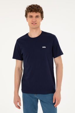 Футболка мужская U.S. Polo Assn. тёмно-синяя хлопок