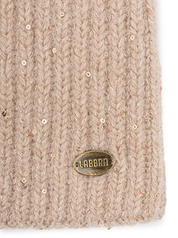 Шапка жен. анг+нейл+люр LB-N88064 d.beige