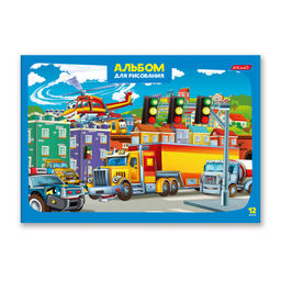 Светоч 12АЛСК4_1_3_9 Альбом для рисования 100 г/м2 A4 29 х 20.5 см на скобе 12 л. 10 шт. 000644 Весёлые картинки  фото 59