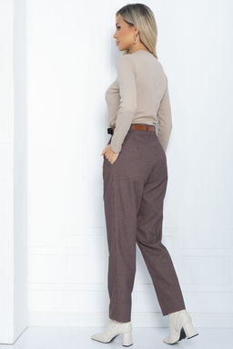 Брюки Джиллиан (коричнево-бордовые) Б12118 - Lt collection фото 2