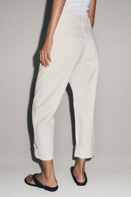 JEANS ZW COLLECTION BAGGY TIRO BAJO / Crudo - Zara фото 5