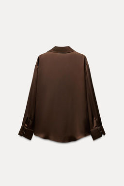 SATIN SHIRT - Zara фото 26