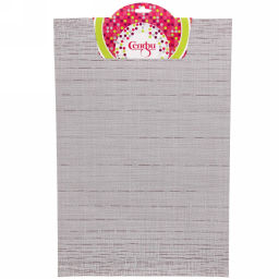 Цена за 3 шт. Салфетка на стол 30*45см плетеная, Строчка серая