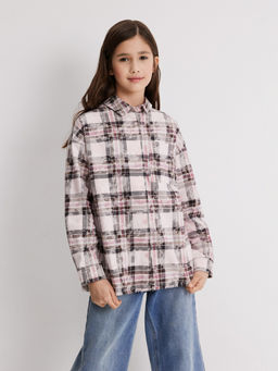 ACOOLA / Блузка детская для девочек Pireynik розовая клетка