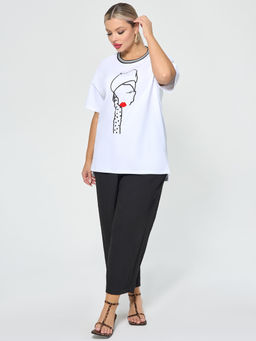 Футболка 0087-18 капучино - Dora фото 16