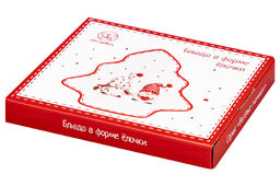 Блюдо - елочка 21,4*20,8*2,5 см Весёлые гномики. - Elan gallery фото 10