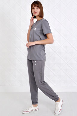 Арт. 2349 Костюм темно-серый женский 44-52 (5 шт) Цвет:верх-темно-серый,низ-темно-серый - Калинка фото 6