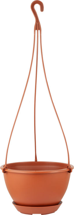 Цена за 2 шт. Горшок подвесной c фиксируемым поддоном InGreen Athena 1,5 Л, терракотовый IG146010031