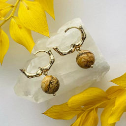 Серьги из песочной Яшмы - Радуга самоцветов фото 3