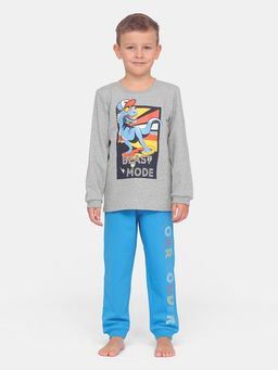 CRB wear/CSKB 50079-11 Комплект для мальчика (джемпер, брюки),светло-серый меланж/Ex.Cherubino