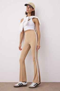 Vizon Dalg?c/Scuba Kumas Serit Detayl? Ispanyol Paca Yoga Orme Spor Tayt THMAW26TY00014