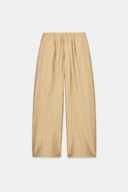 METALLIC PLEATED TROUSERS ZW COLLECTION - Zara фото 5